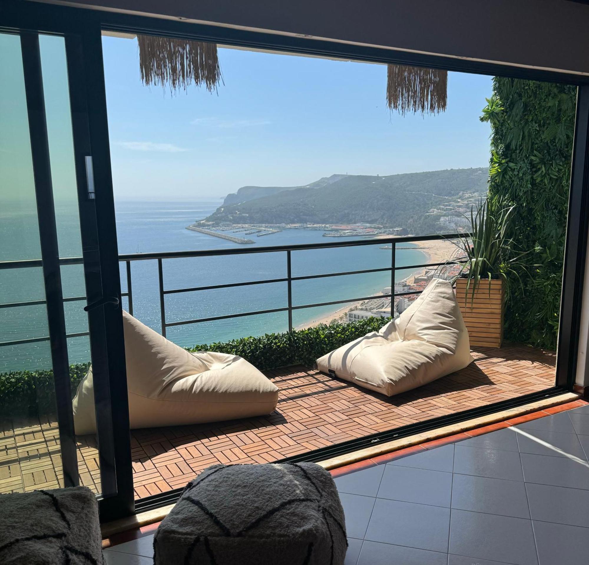 Ferienwohnung Penthouse Ocean View Sesimbra - Parking @Center Exterior foto